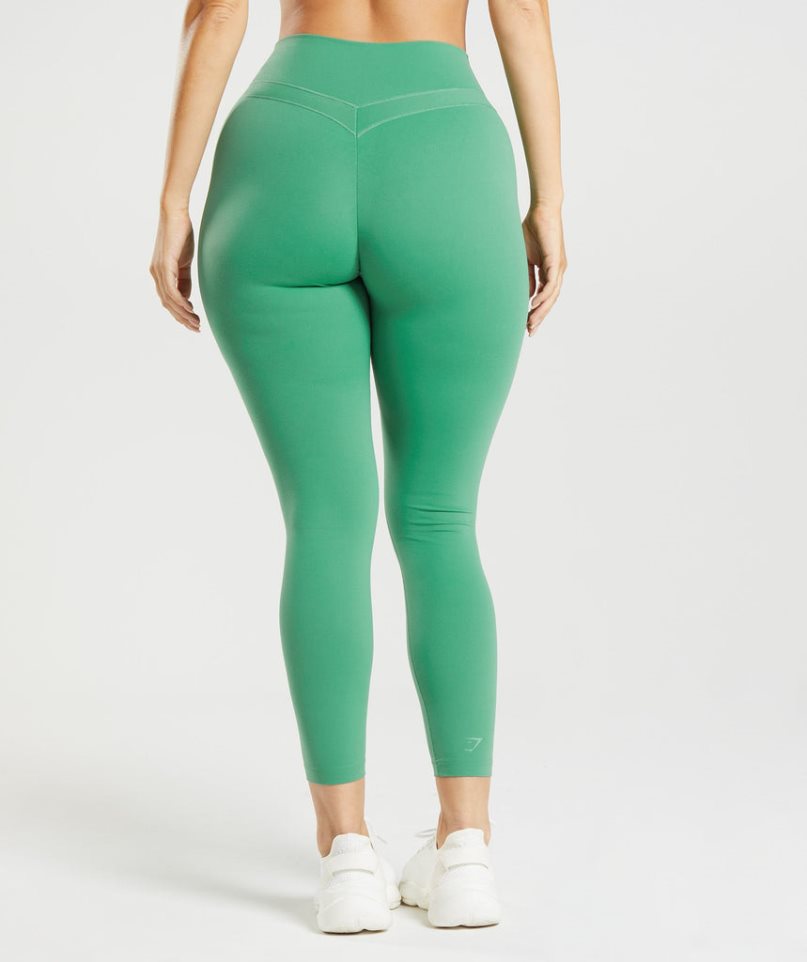 Legginsy Gymshark Whitney High Rise Damskie Zielone | PL 928RQT